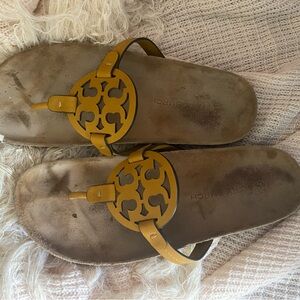 Tory Burch 10.5 mustard sandals Miller Cloud